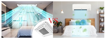 So sánh tổng thể giữa máy lạnh âm trần và máy lạnh treo tường